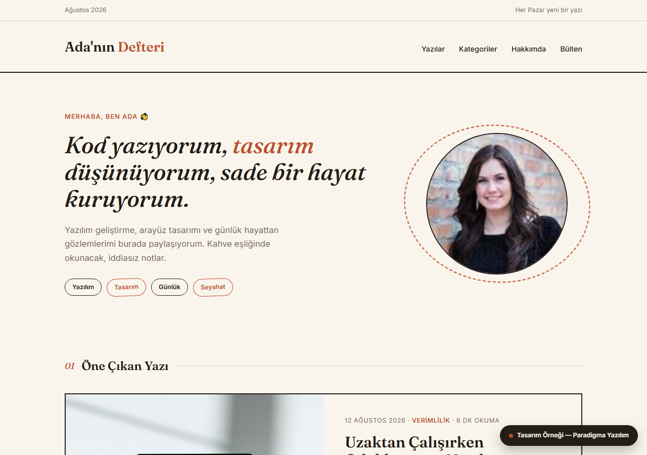 Kişisel Blog